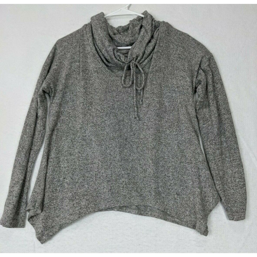 Purple Snow Womens Sweater Top Pullover Sz L Gray
